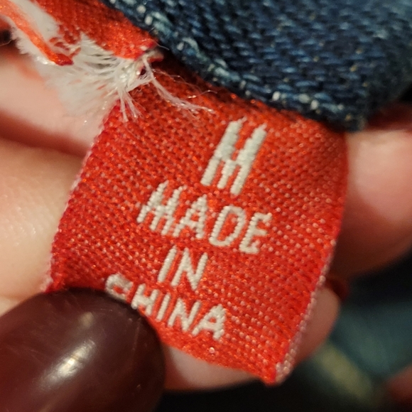 Vintage Esprit Reversible Jean and Faux Fur Vest- Size M - Picture 7 of 8